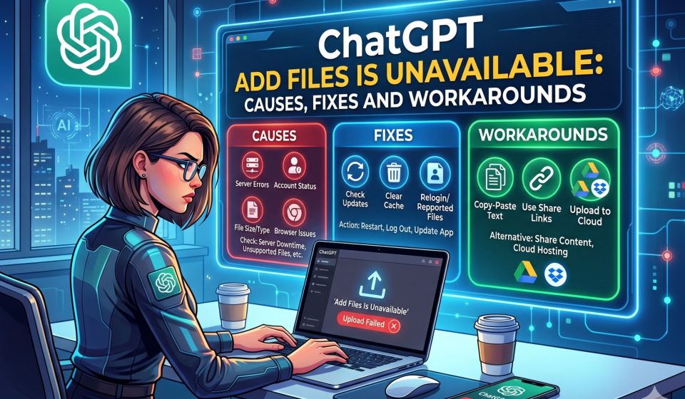 ChatGPT Add Files Is Unavailable