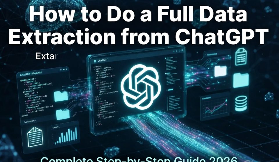 How to Do a Full Data Extraction from ChatGPT (Complete Step-by-Step Guide 2026)