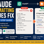 Claude formatting issues fix guide showing clean chat structure and markdown formatting transfer from ChatGPT to Claude.
