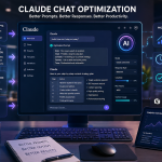 Claude AI chat optimization workflow illustration
