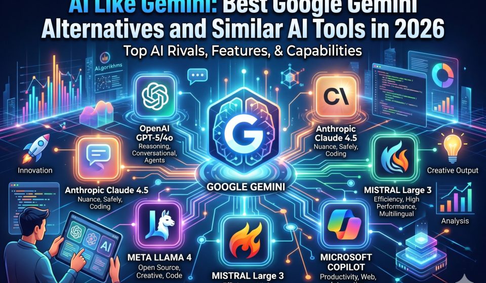 AI Like Gemini: Best Google Gemini Alternatives and Similar AI Tools in 2026