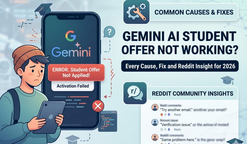 google gemini ai student offer not working reddit