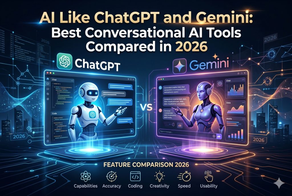 AI Like ChatGPT and Gemini: Best Conversational AI Tools Compared in 2026
