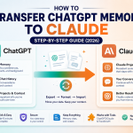 How to transfer ChatGPT memory to Claude step-by-step guide 2026 with ChatGPT2Claude and TransferLLM tools infographic