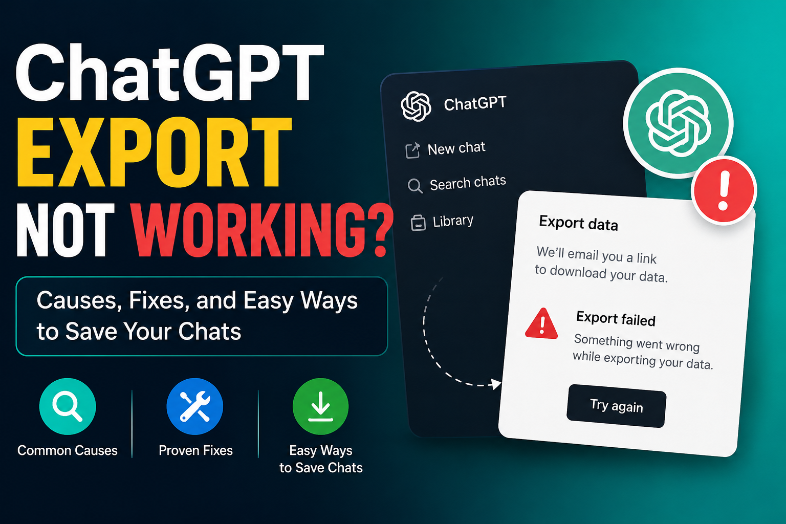 ChatGPT Data Export Not Working? Here's the Real Fix - TransferLLM